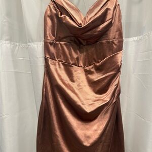 Windsor Copper Strapless Dress
